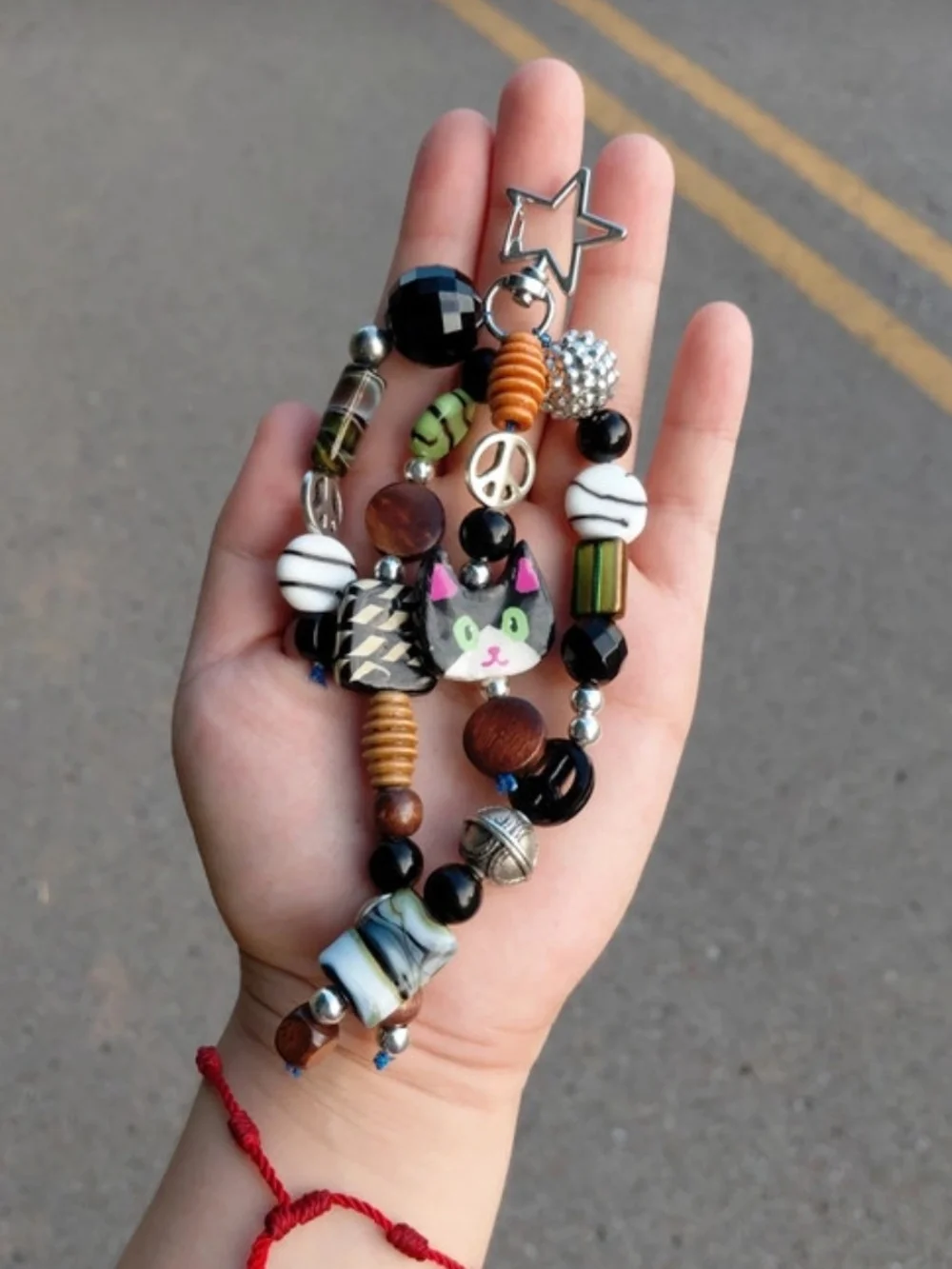 Handcrafted Cat Keychain - Picture 1 of 3